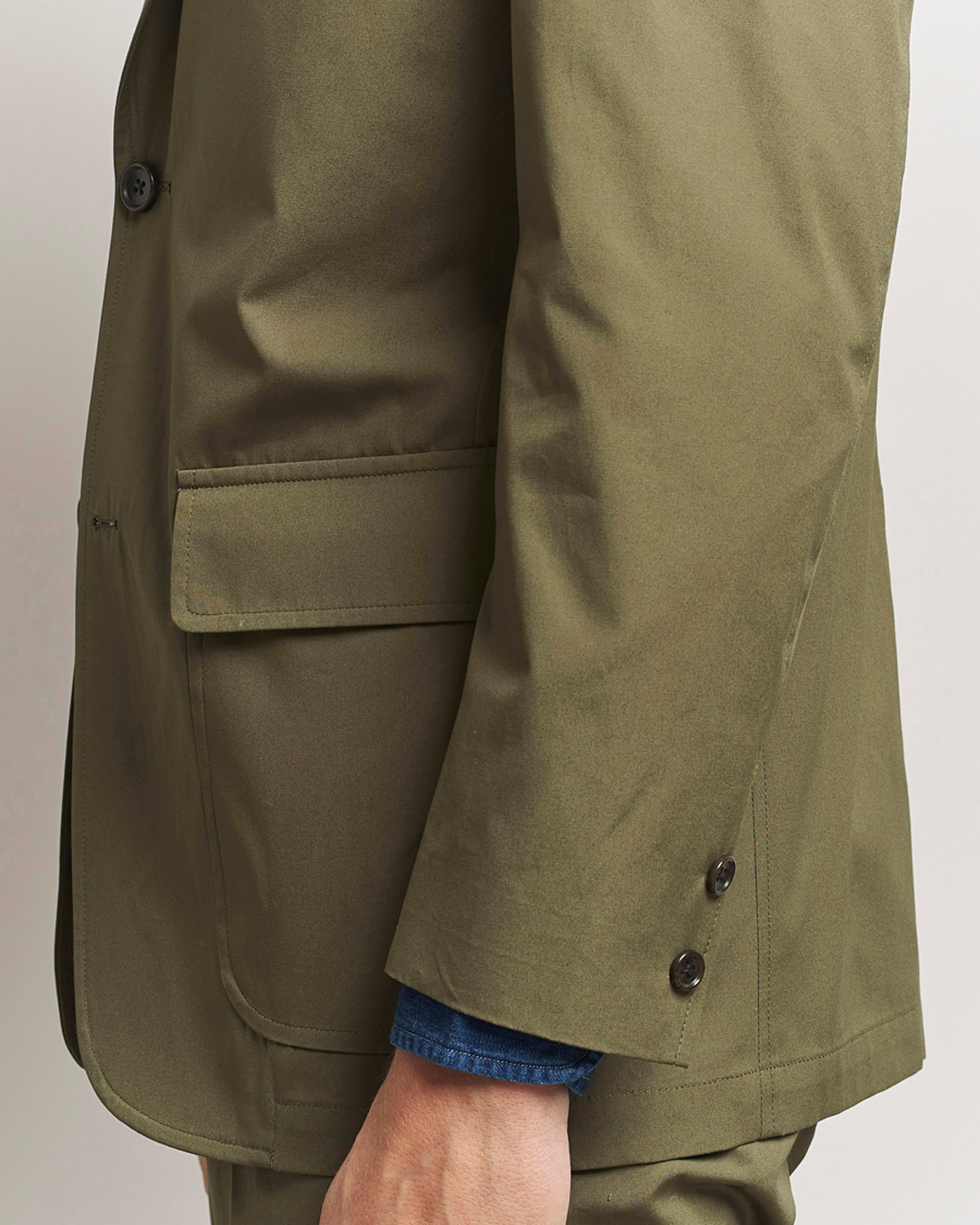 Herren | Sakkos | Kamakura Shirts | Cotton Ivy Jacket Olive