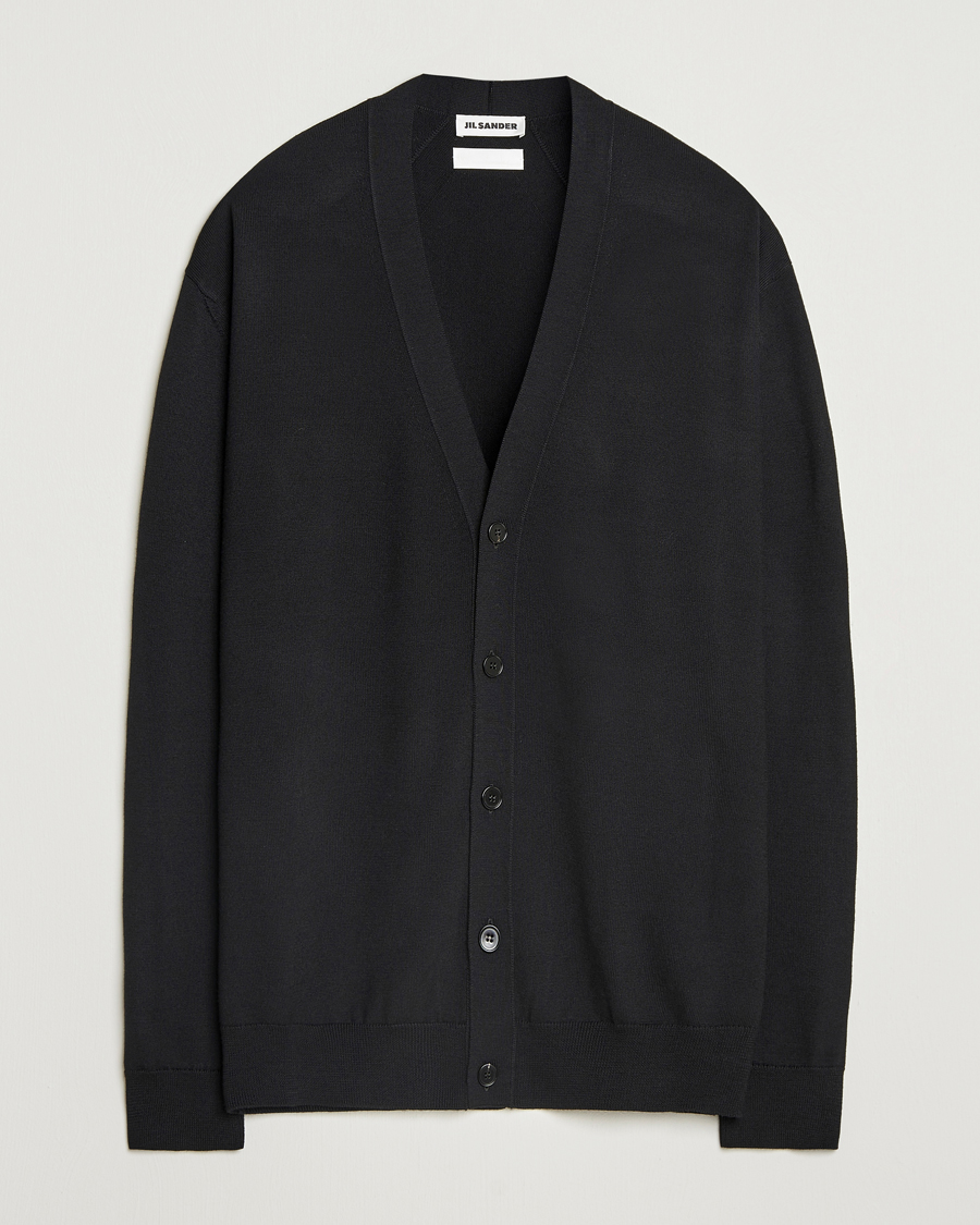Herren | Pullover | Jil Sander | Superfine Merino Cardigan Black