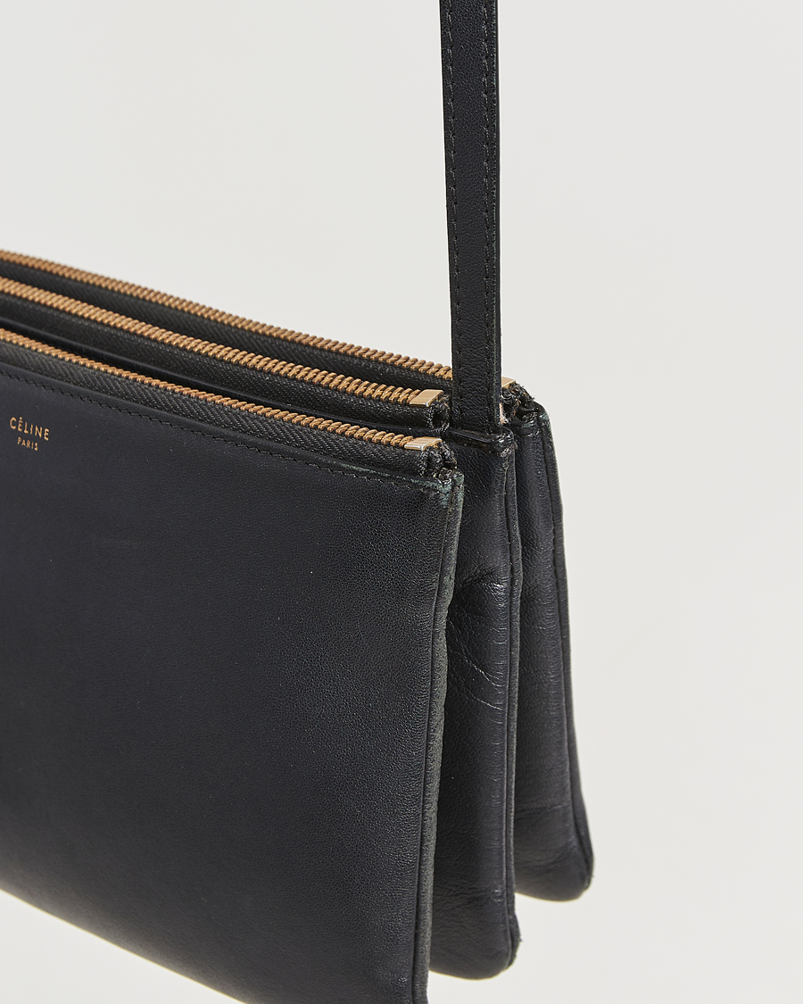 Herren | Celine Pre-Owned Trio Bag Small Leather Black | Celine Pre-Owned | Trio Bag Small Leather Black