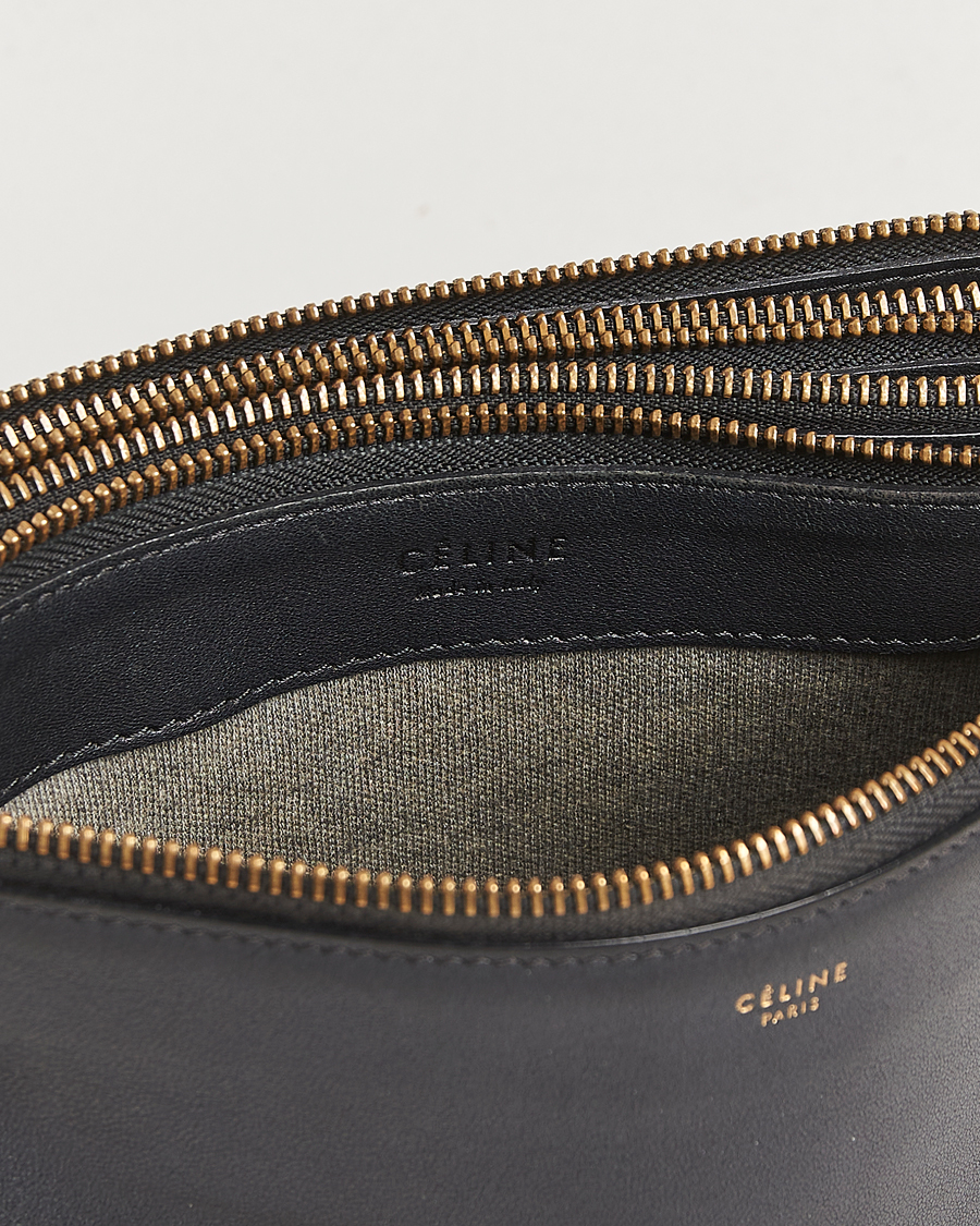 Herren | Celine Pre-Owned Trio Bag Small Leather Black | Celine Pre-Owned | Trio Bag Small Leather Black