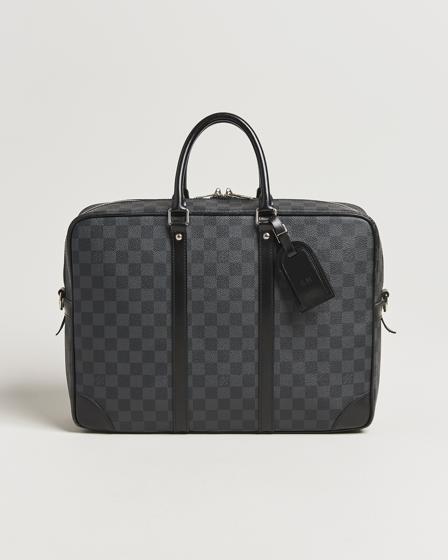 Herren | Louis Vuitton Pre-Owned Porte-Documents Voyage Briefcase Damier Graphite | Louis Vuitton Pre-Owned | Porte-Documents Voyage Briefcase Damier Graphite