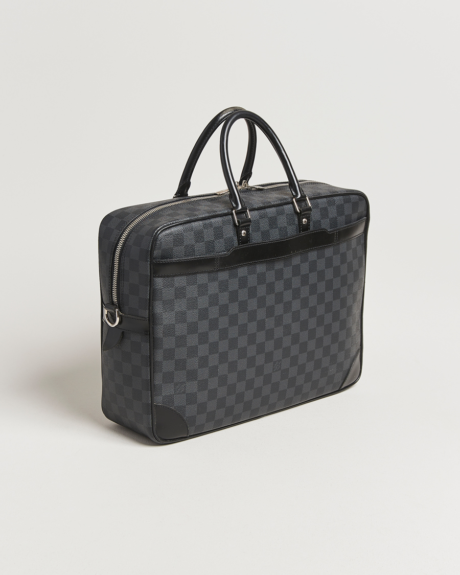 Herren | Louis Vuitton Pre-Owned Porte-Documents Voyage Briefcase Damier Graphite | Louis Vuitton Pre-Owned | Porte-Documents Voyage Briefcase Damier Graphite