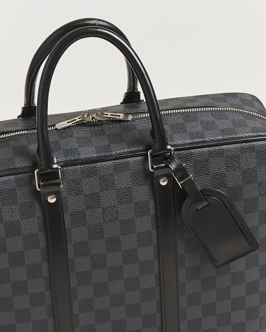 Herren | Louis Vuitton Pre-Owned Porte-Documents Voyage Briefcase Damier Graphite | Louis Vuitton Pre-Owned | Porte-Documents Voyage Briefcase Damier Graphite