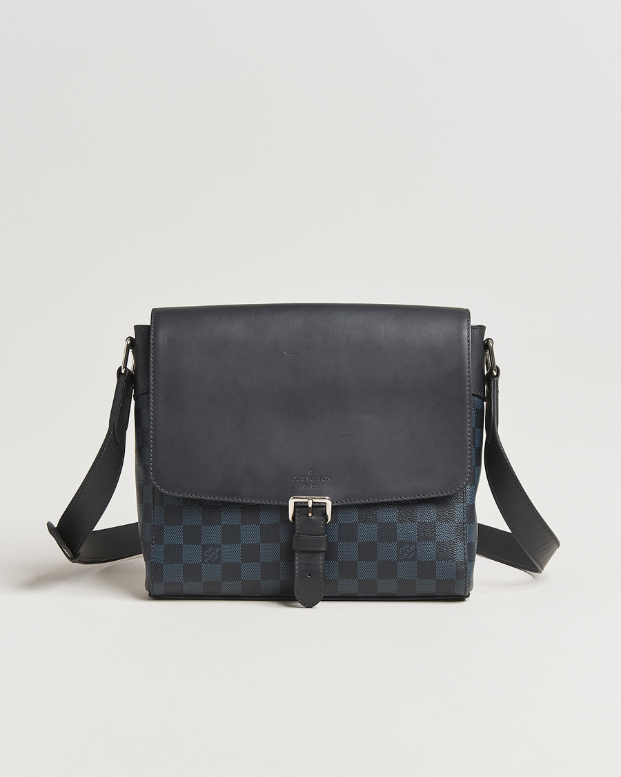 Herren | Pre-Owned & Vintage Bags | Louis Vuitton Pre-Owned | Newport Messenger PM Damier Cobalt