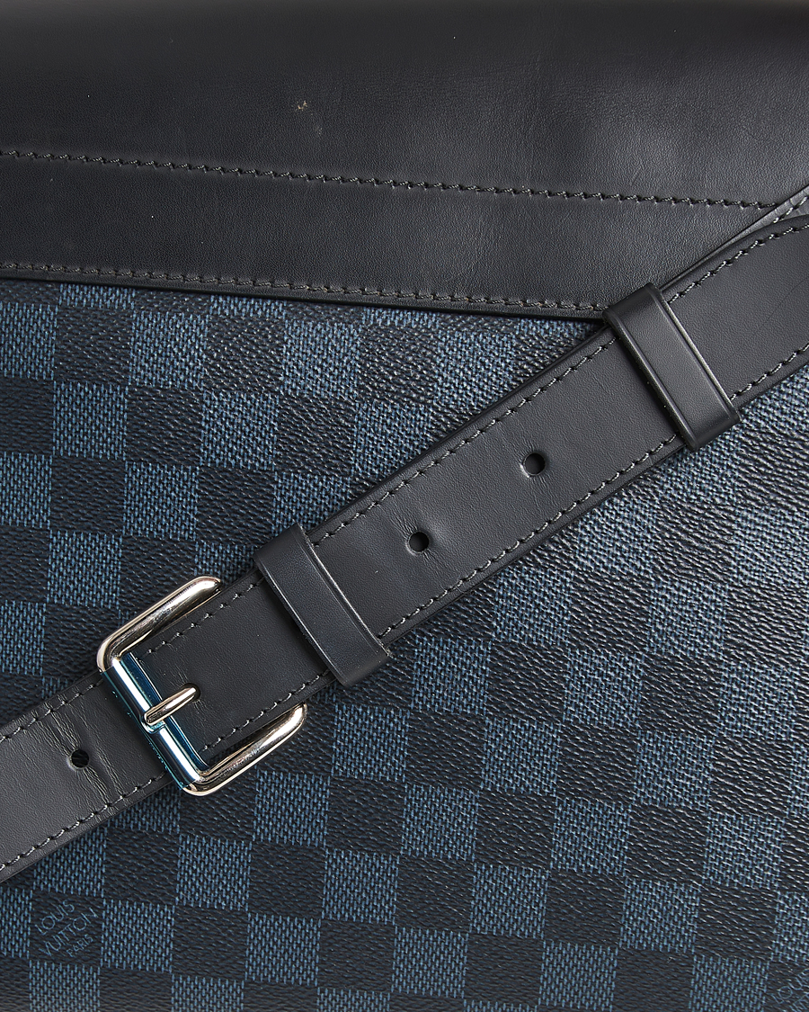 Herren | Pre-Owned & Vintage Bags | Louis Vuitton Pre-Owned | Newport Messenger PM Damier Cobalt