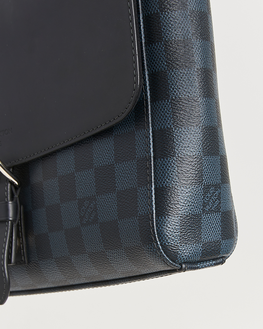 Herren | Pre-Owned & Vintage Bags | Louis Vuitton Pre-Owned | Newport Messenger PM Damier Cobalt