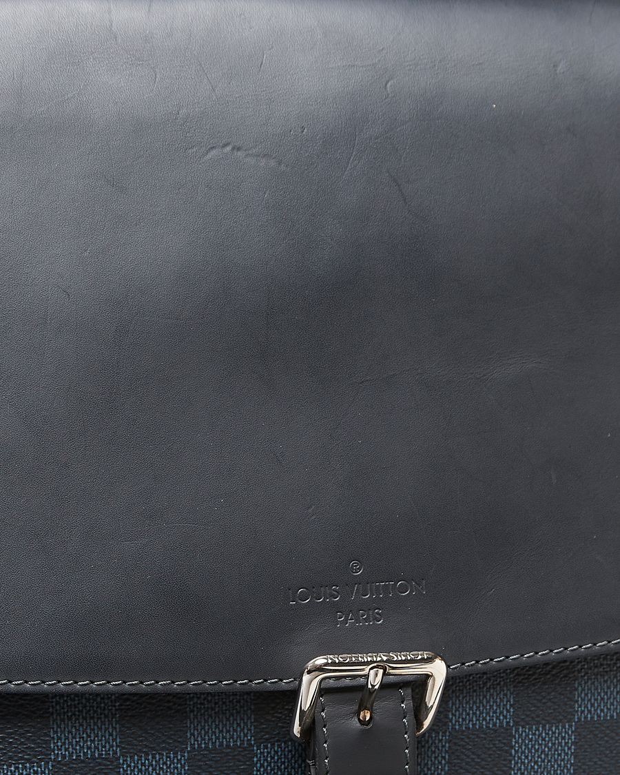 Herren | Pre-Owned & Vintage Bags | Louis Vuitton Pre-Owned | Newport Messenger PM Damier Cobalt