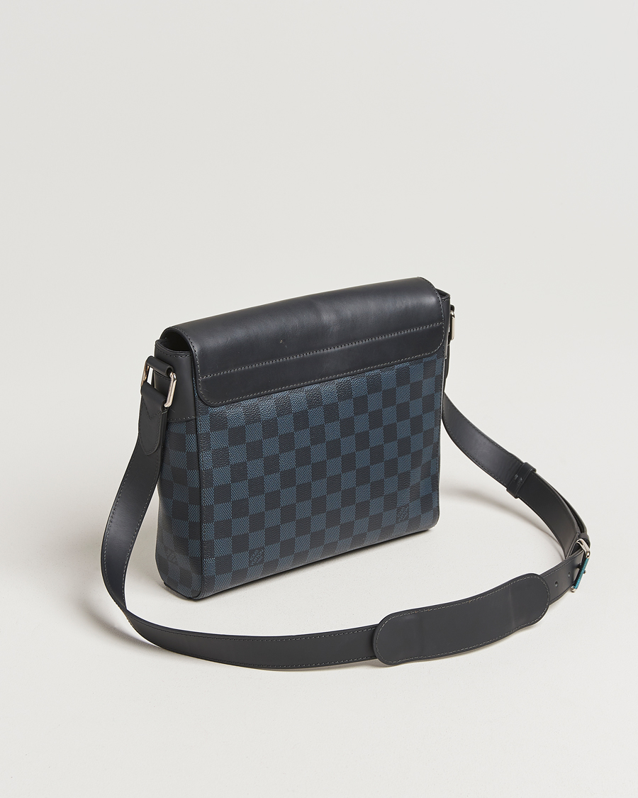 Herren | Pre-Owned & Vintage Bags | Louis Vuitton Pre-Owned | Newport Messenger PM Damier Cobalt