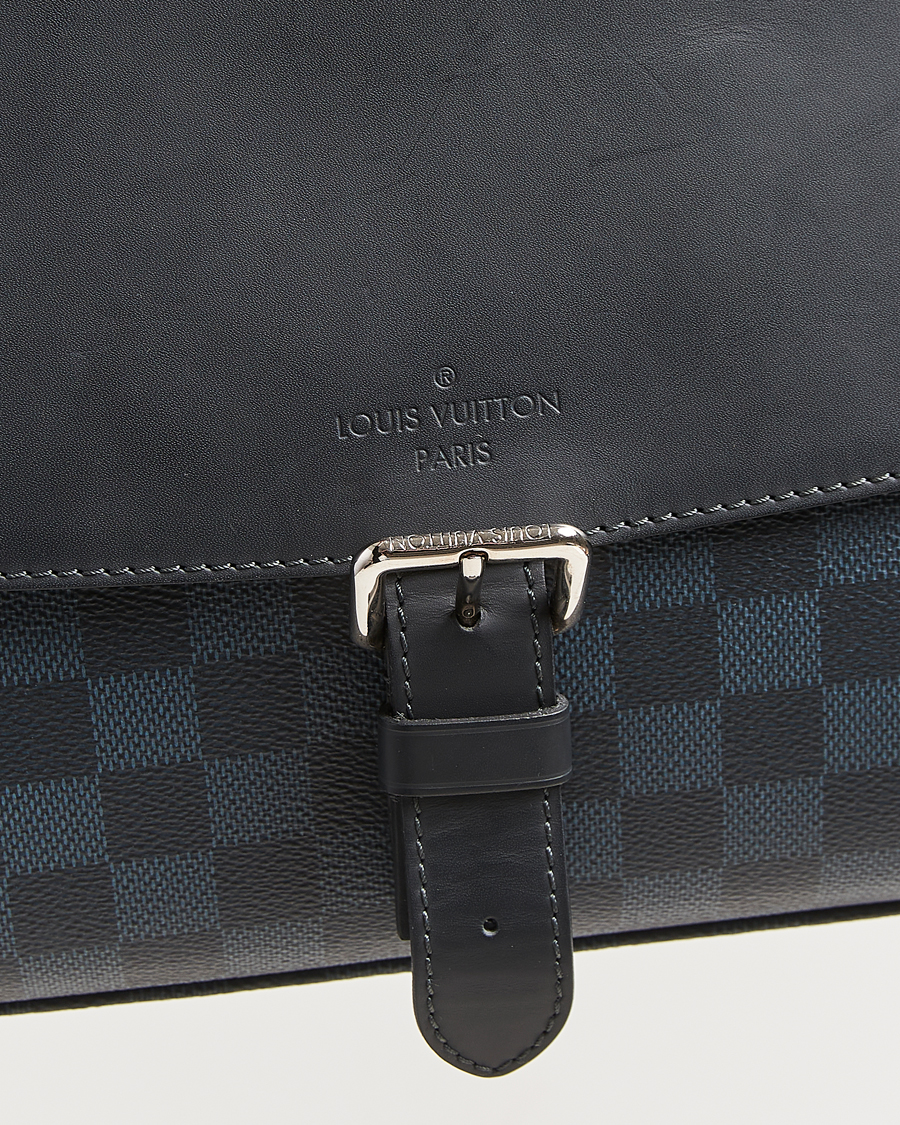 Herren | Pre-Owned & Vintage Bags | Louis Vuitton Pre-Owned | Newport Messenger PM Damier Cobalt