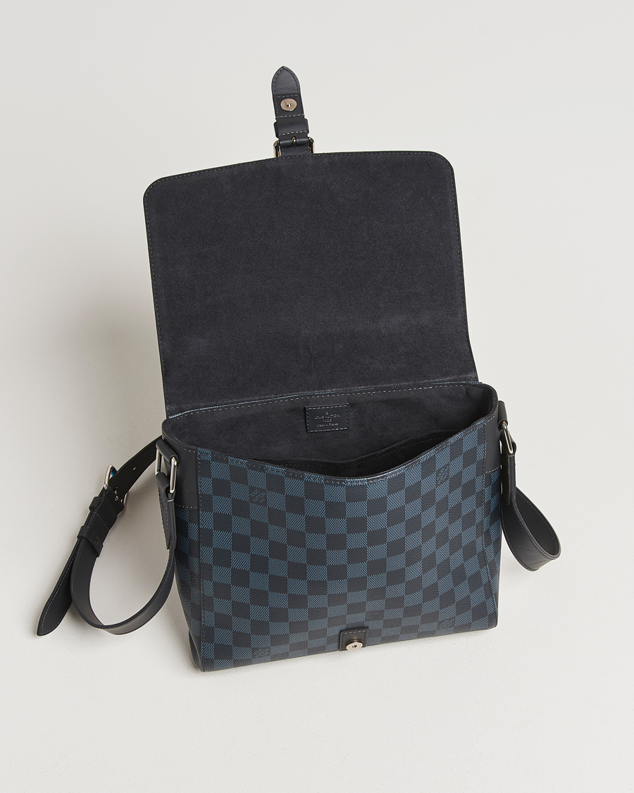 Herren | Pre-Owned & Vintage Bags | Louis Vuitton Pre-Owned | Newport Messenger PM Damier Cobalt