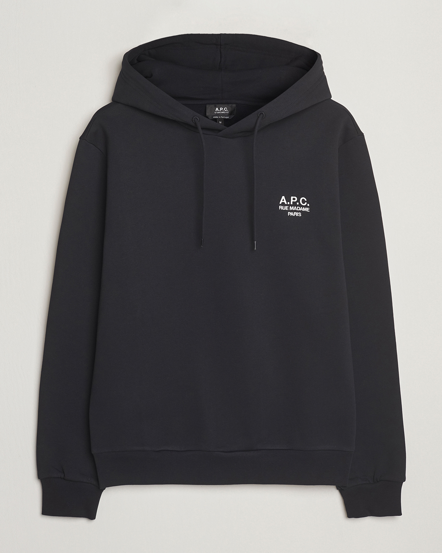Herren | Pullover | A.P.C. | Rue Madame Hoodie Black/White