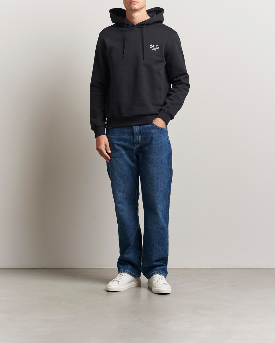Herren | Pullover | A.P.C. | Rue Madame Hoodie Black/White