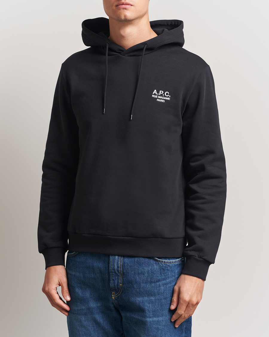 Herren | Pullover | A.P.C. | Rue Madame Hoodie Black/White