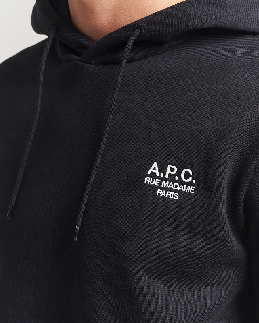 Herren | Pullover | A.P.C. | Rue Madame Hoodie Black/White