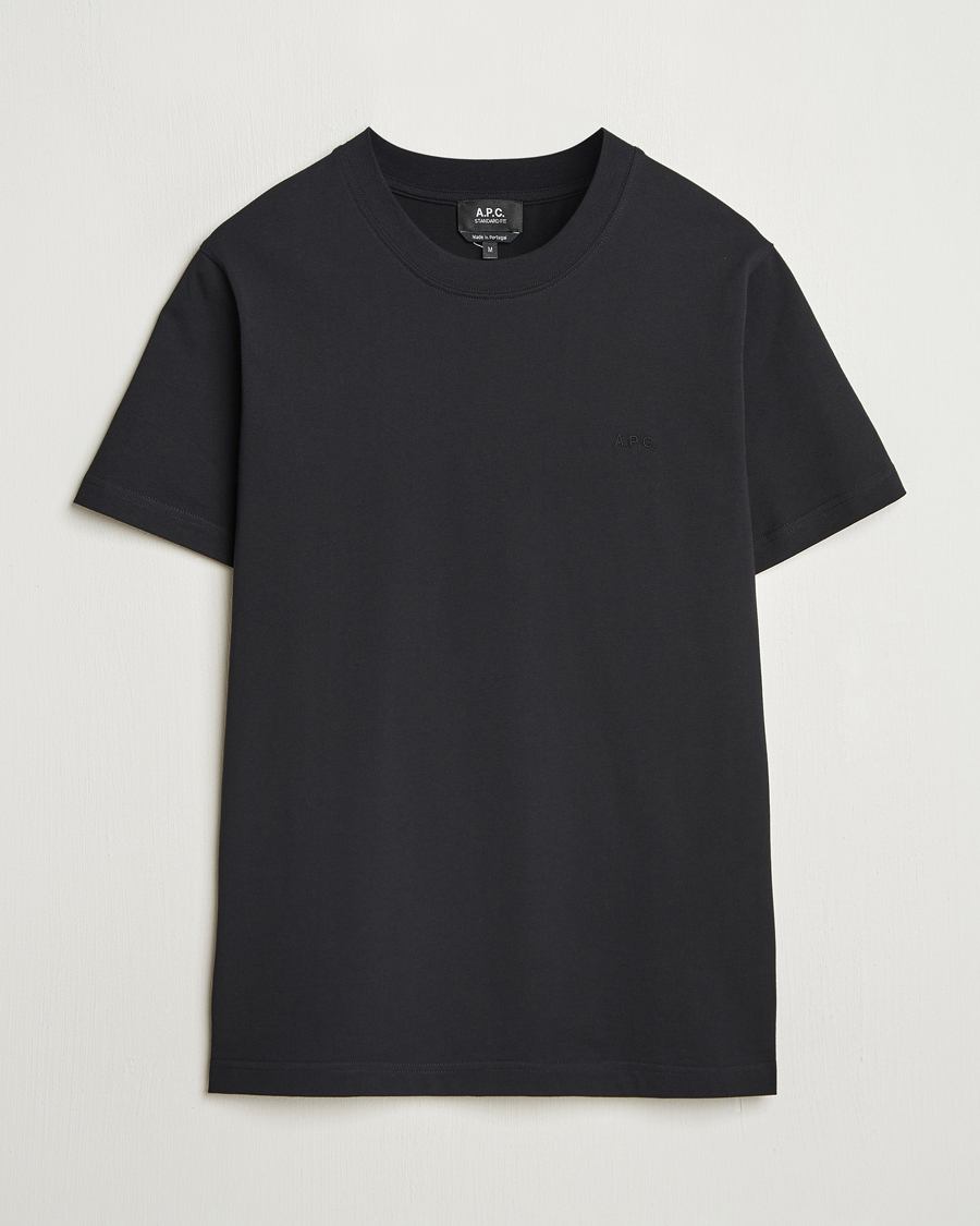 Herren | T-Shirts | A.P.C. | Embroidered APC T-Shirt Black