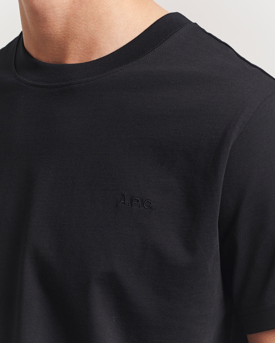 Herren | T-Shirts | A.P.C. | Embroidered APC T-Shirt Black