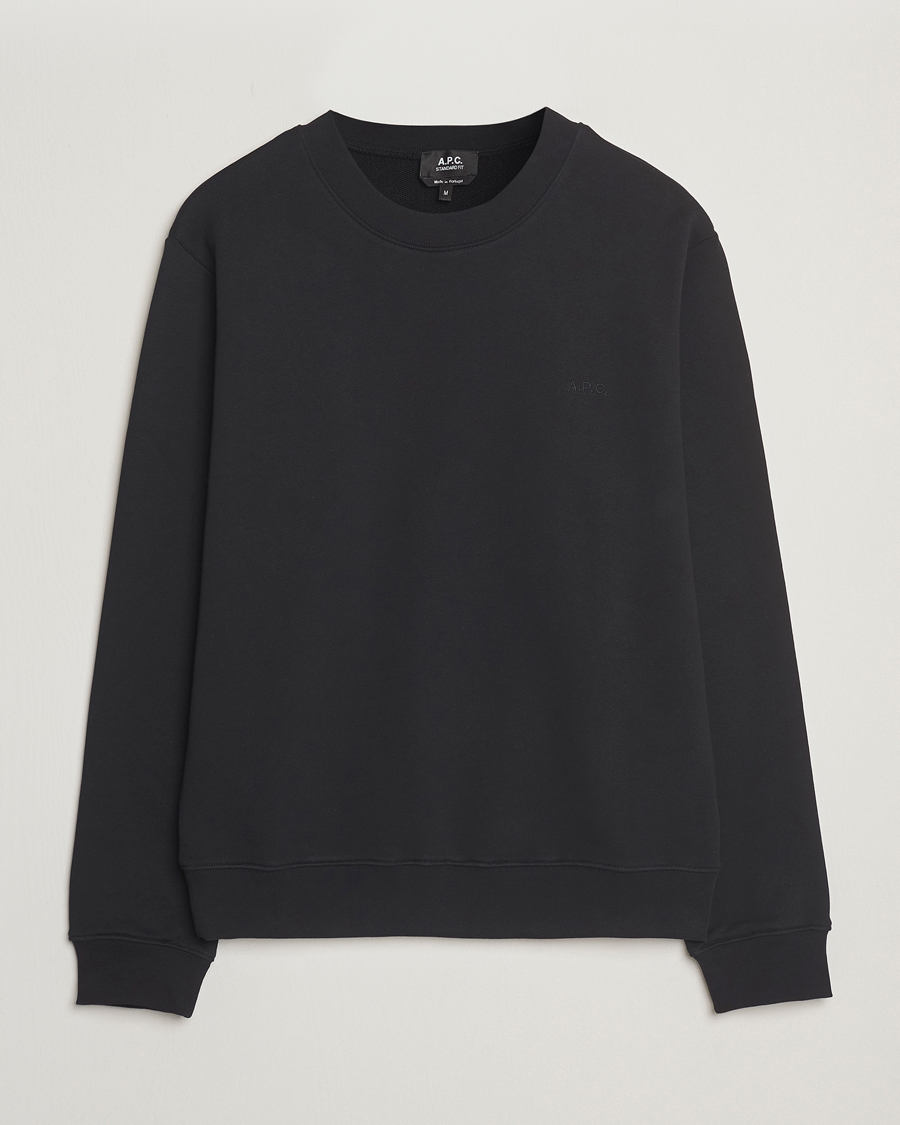 Herren | Pullover | A.P.C. | Embroidered APC Sweatshirt Black