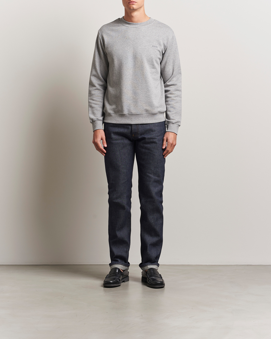 Herren | Pullover | A.P.C. | Embroidered APC Sweatshirt Heather Grey