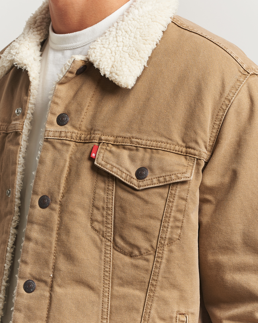 Herren | Jacken | Levi's | Type 3 Sherpa Trucker Ermine Brown