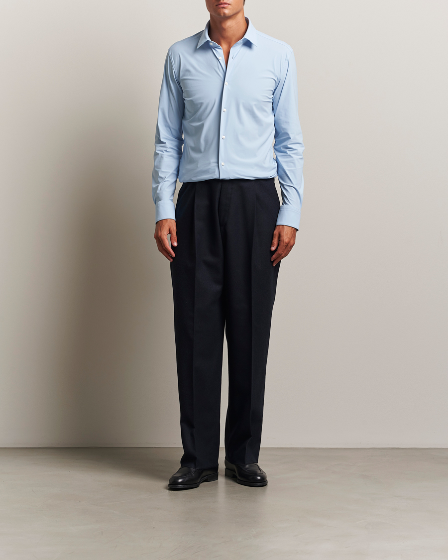 Herren | Hemden | BOSS BLACK | Hank 4-Way Stretch Shirt Light Blue