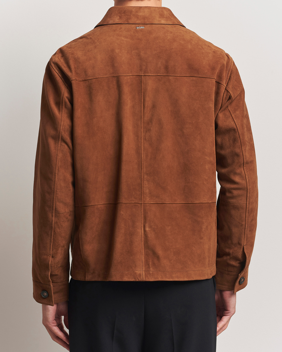 Herren | Jacken | BOSS BLACK | Markuedo Suede Jacket Medium Brown