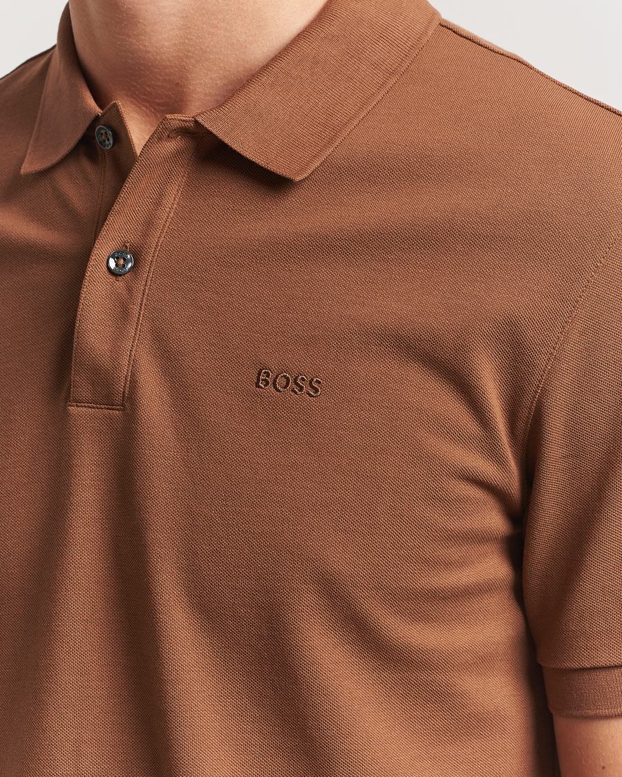 Herren | Poloshirts | BOSS BLACK | Pallas Polo Medium Brown