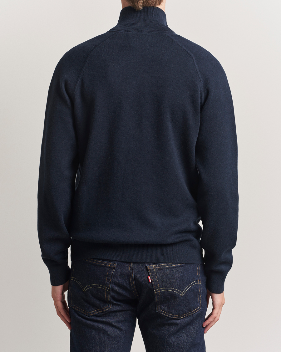 Herren | Pullover | BOSS BLACK | Idino Knitted Full Zip Dark Blue