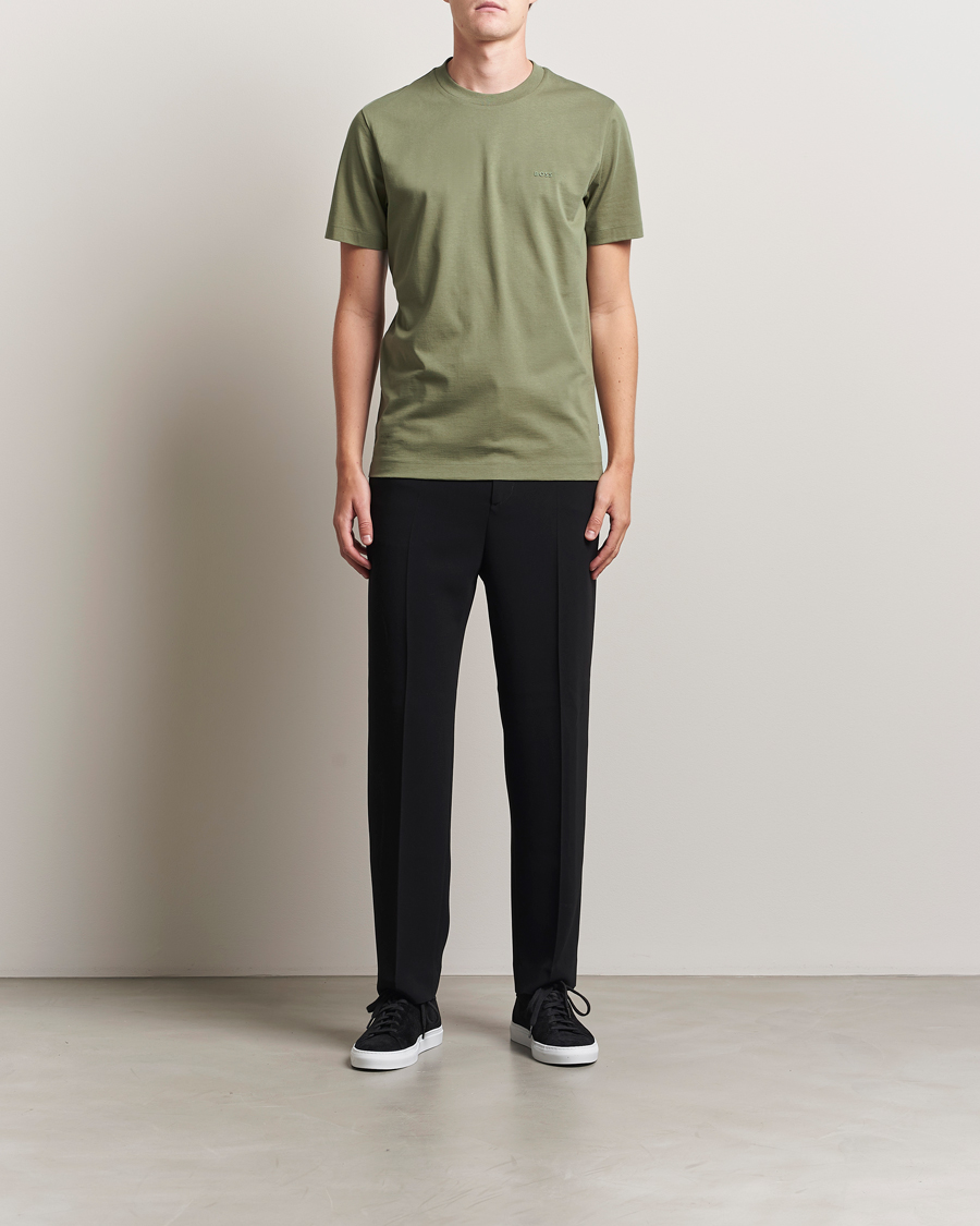 Herren | T-Shirts | BOSS BLACK | Thompson Crew Neck T-Shirt Medium Green