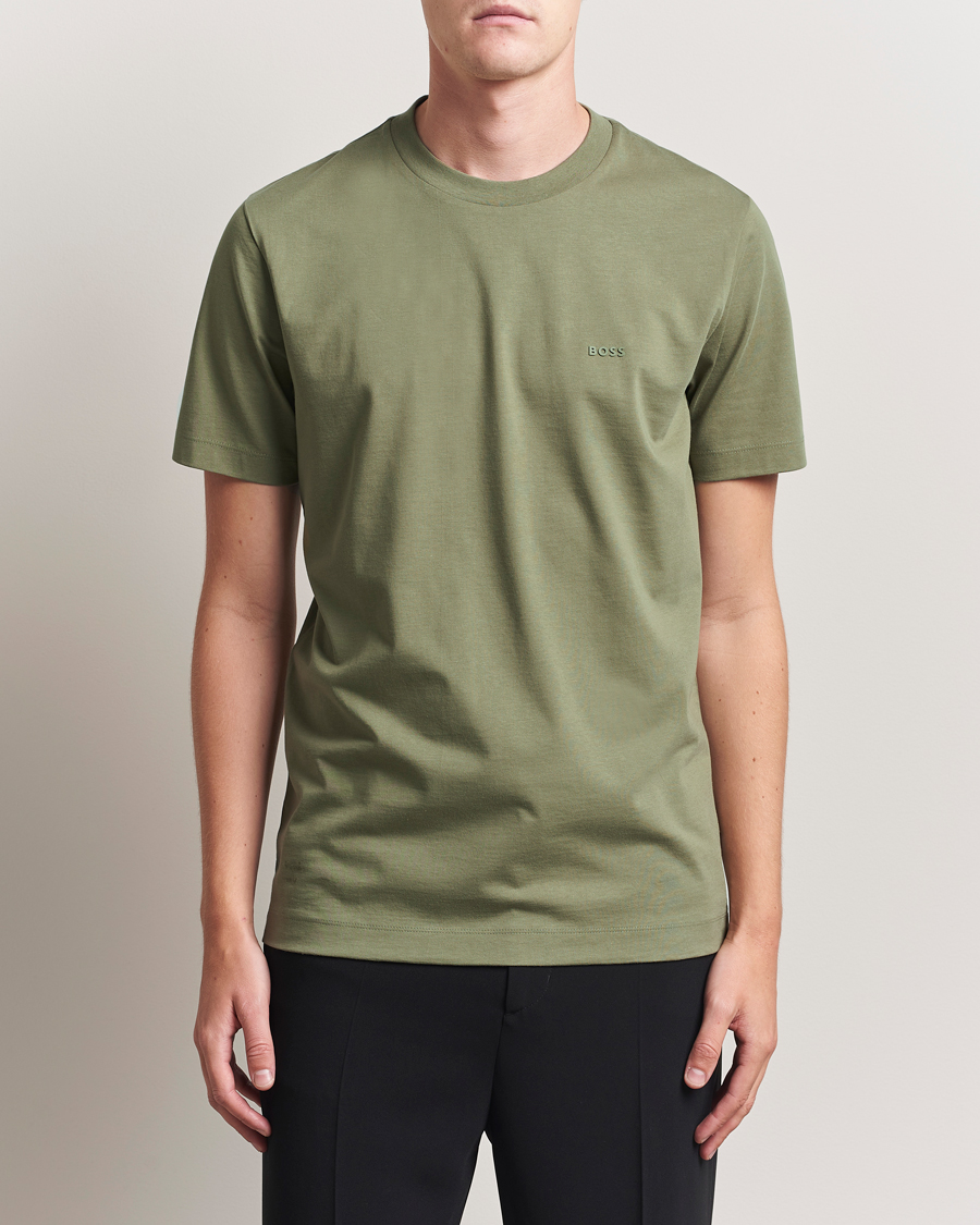 Herren | T-Shirts | BOSS BLACK | Thompson Crew Neck T-Shirt Medium Green