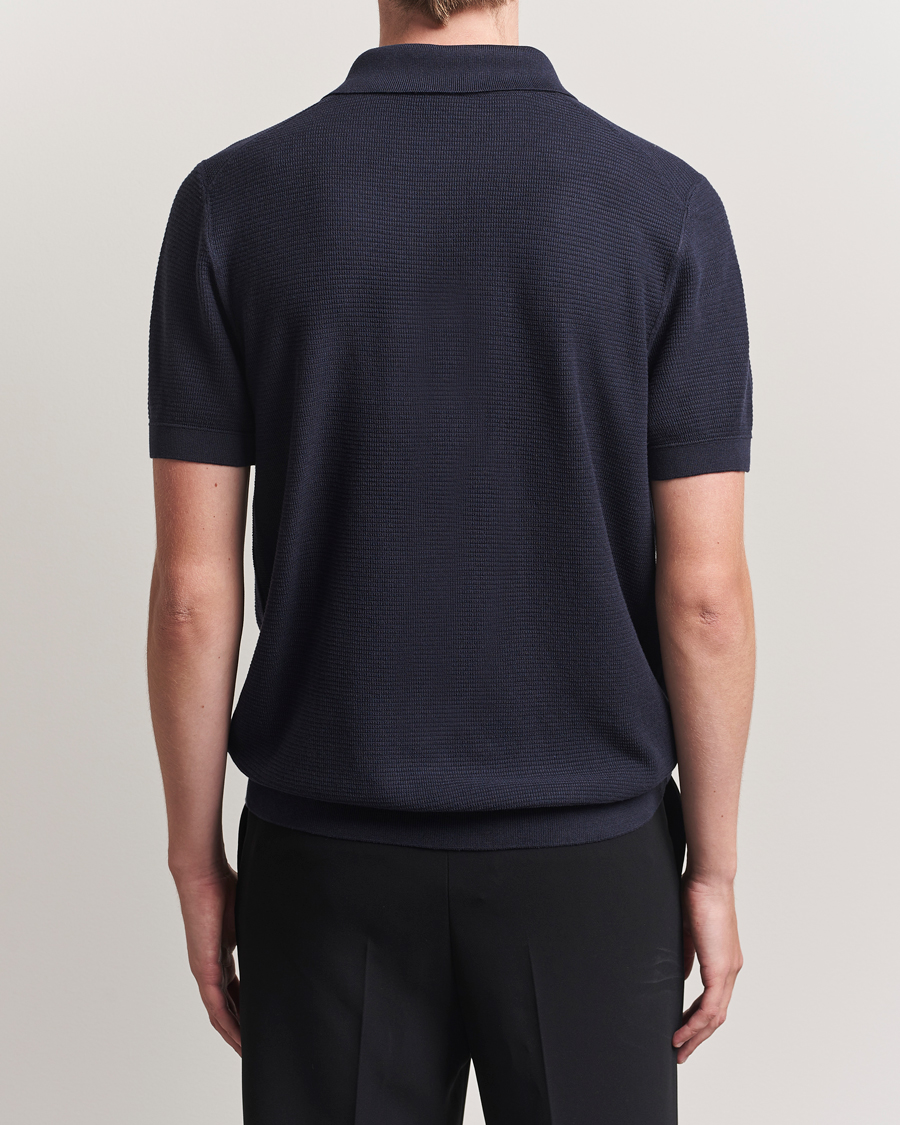 Herren | Poloshirts | BOSS BLACK | Lanotti Knitted Polo Dark Blue