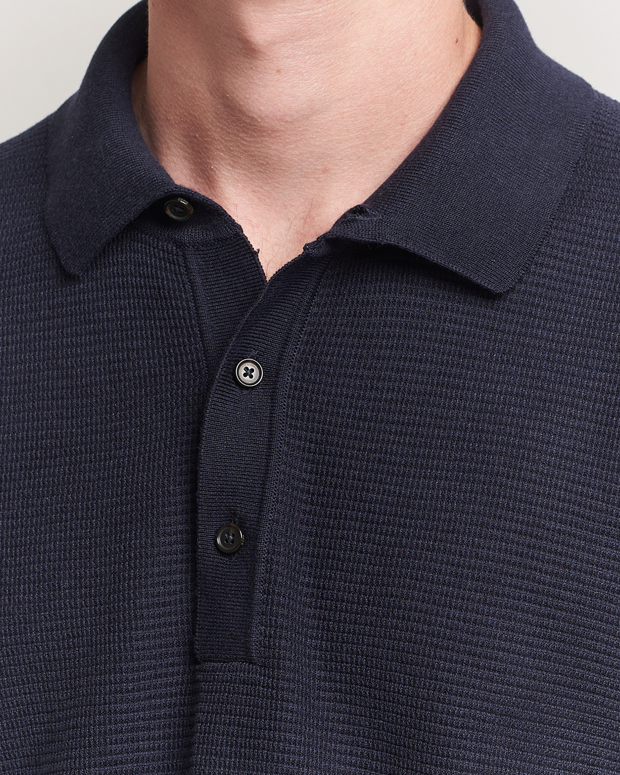 Herren | Poloshirts | BOSS BLACK | Lanotti Knitted Polo Dark Blue