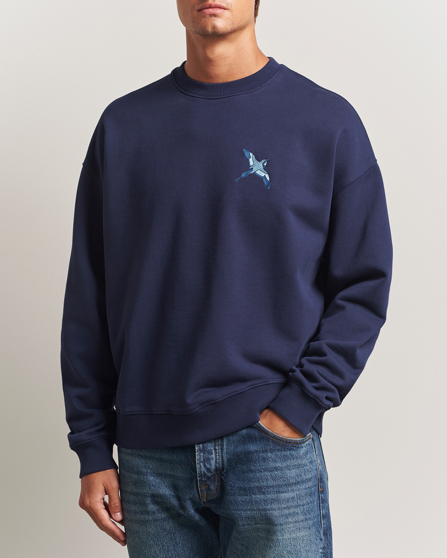 Herren | Pullover | Axel Arigato | Micro Bee Bird Sweatshirt Navy