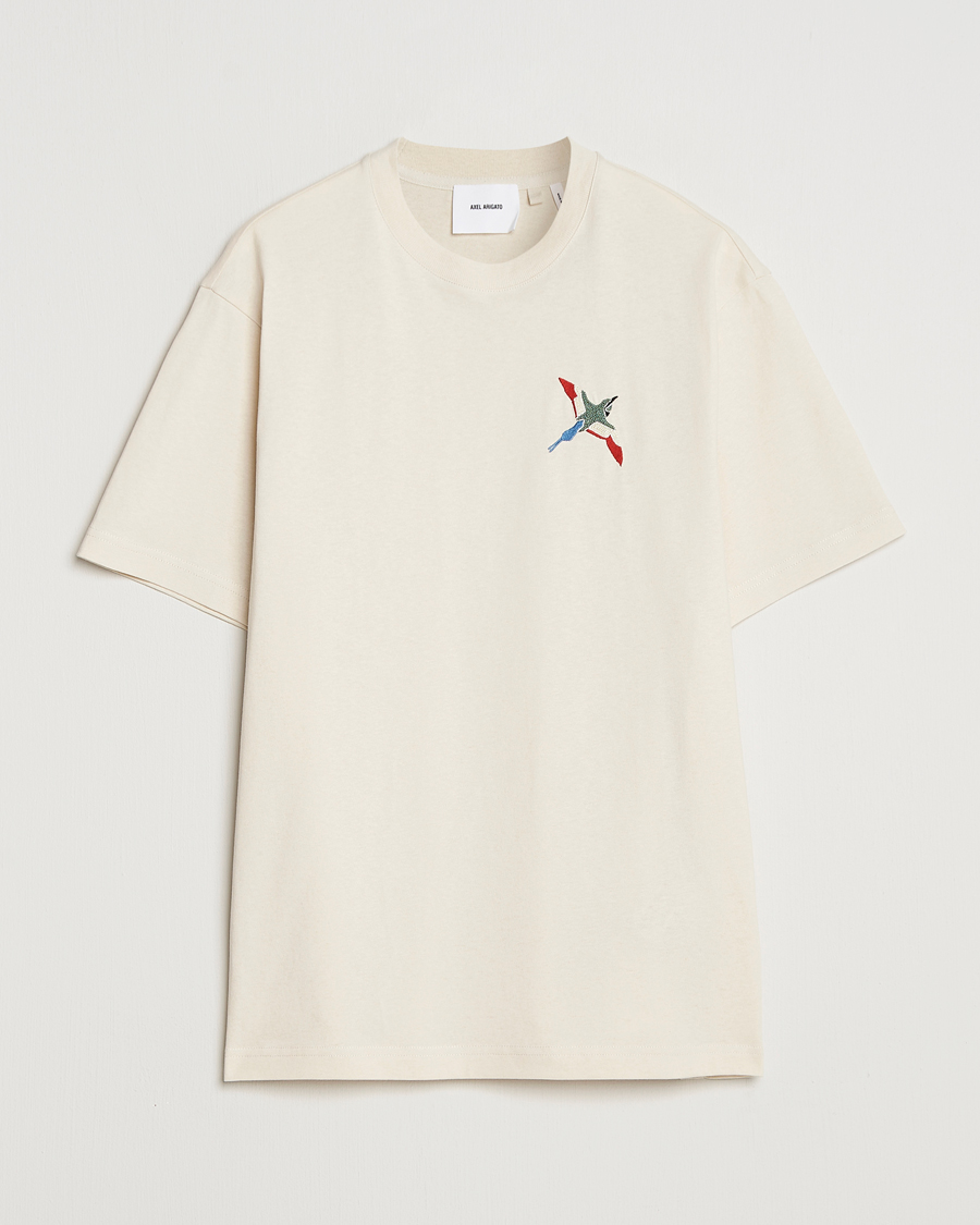Herren | T-Shirts | Axel Arigato | Micro Bee Bird T-Shirt Pale Beige