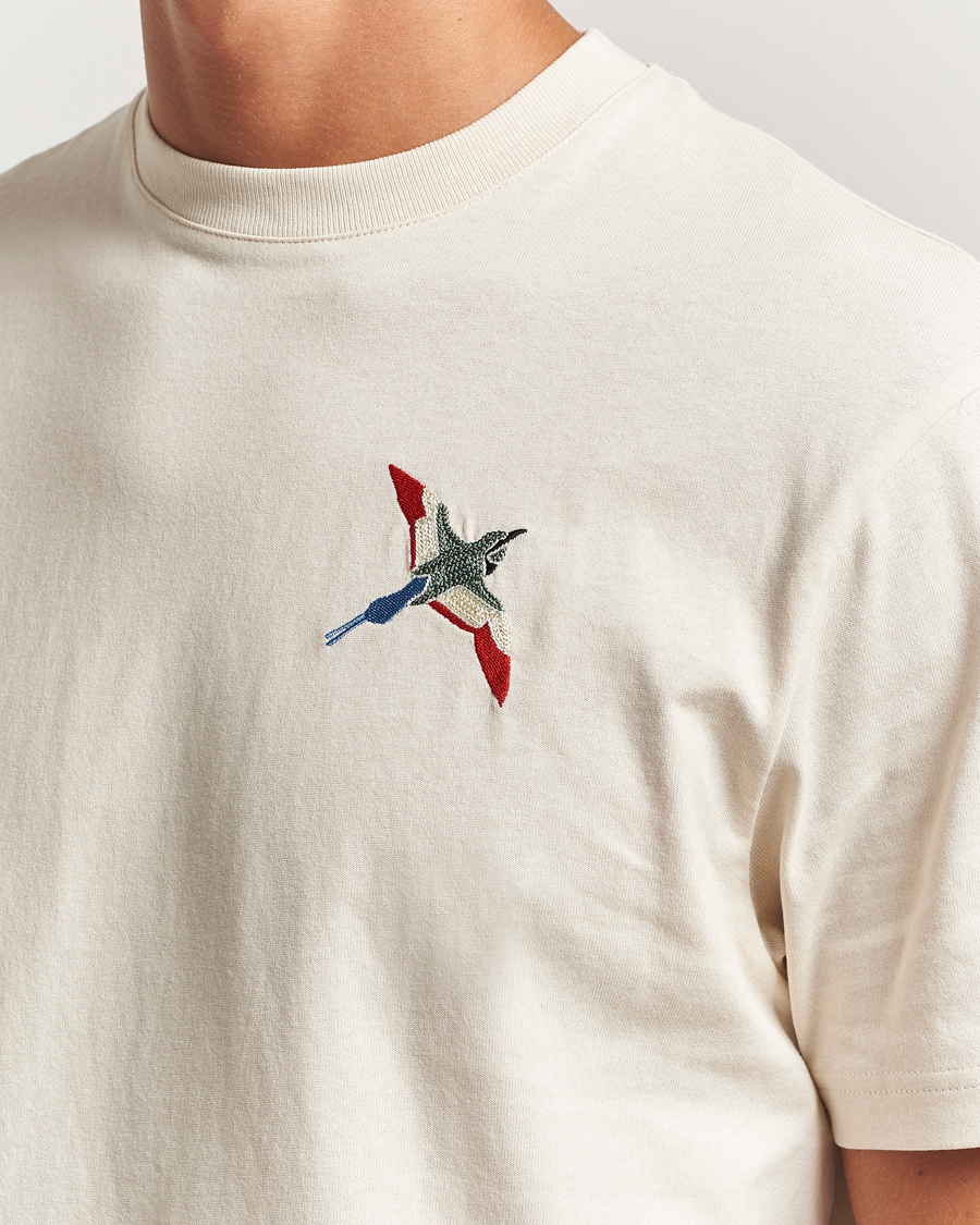 Herren | T-Shirts | Axel Arigato | Micro Bee Bird T-Shirt Pale Beige