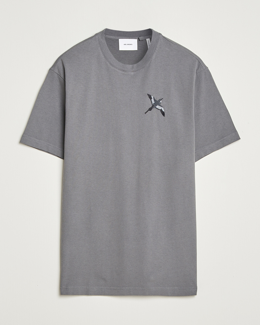 Herren | T-Shirts | Axel Arigato | Micro Bee Bird T-Shirt Steel Grey