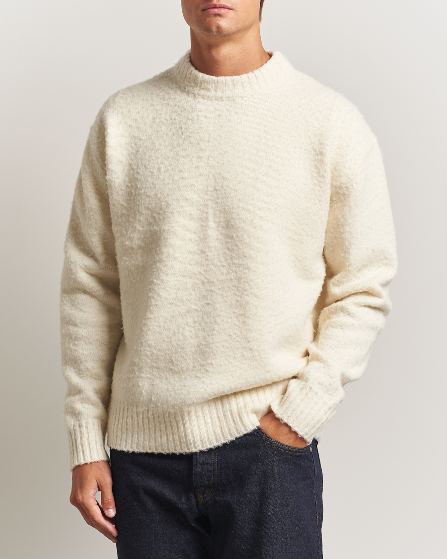 Herren | Pullover | Axel Arigato | Miles Bouclé Knitted Sweater Off White