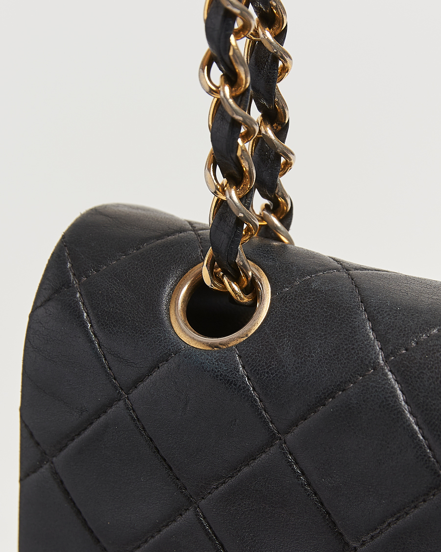 Herren | Pre-Owned & Vintage Bags | Chanel Pre-Owned | Classic Double Flap Medium Lambskin Black