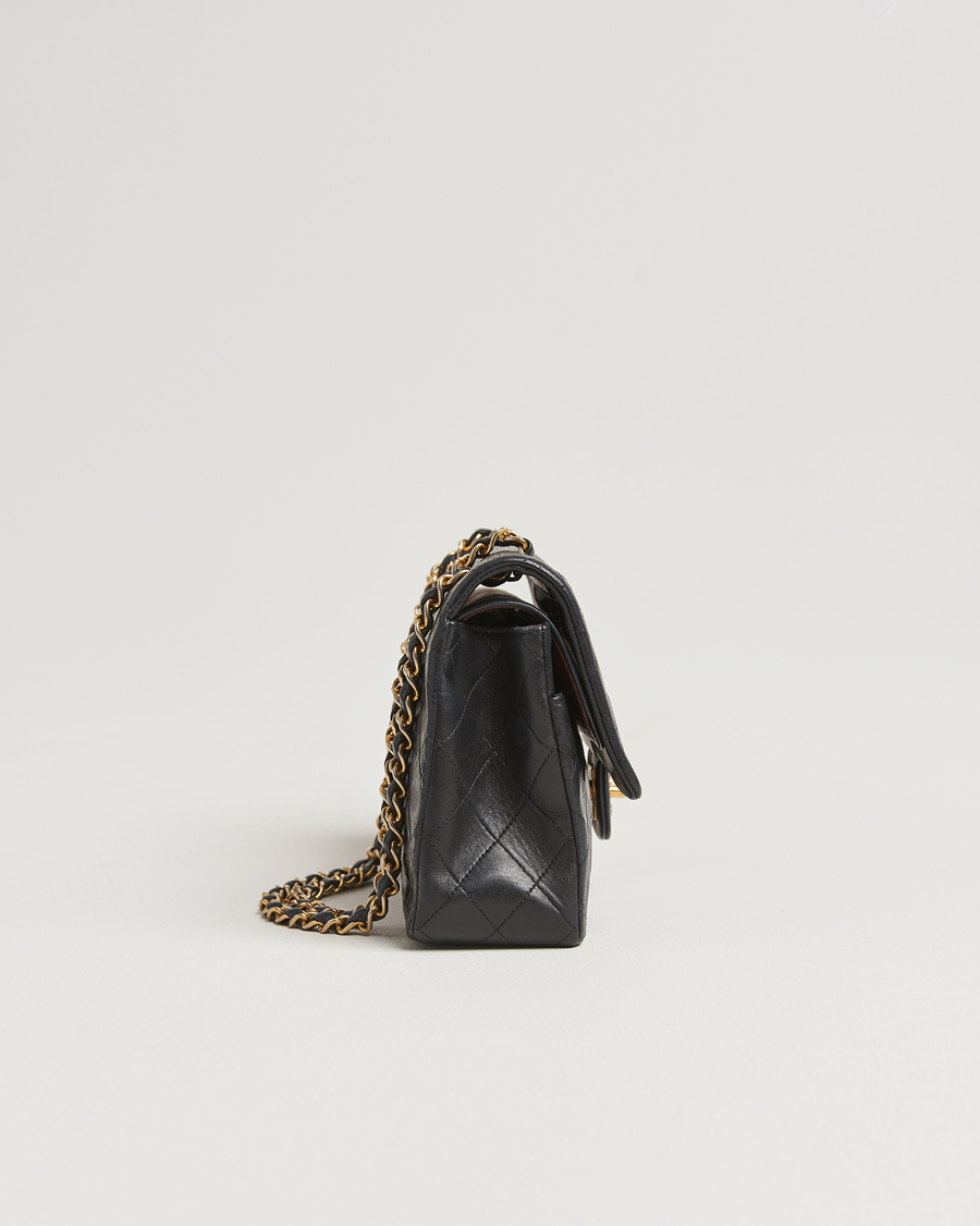 Herren | Pre-Owned & Vintage Bags | Chanel Pre-Owned | Classic Double Flap Medium Lambskin Black