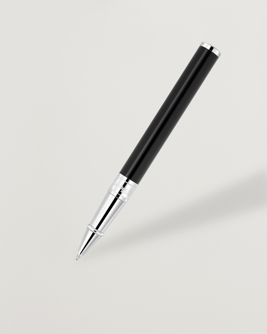 Herren | S.T. Dupont D-Initial Rollerball Pen Black/Chrome | S.T. Dupont | D-Initial Rollerball Pen Black/Chrome