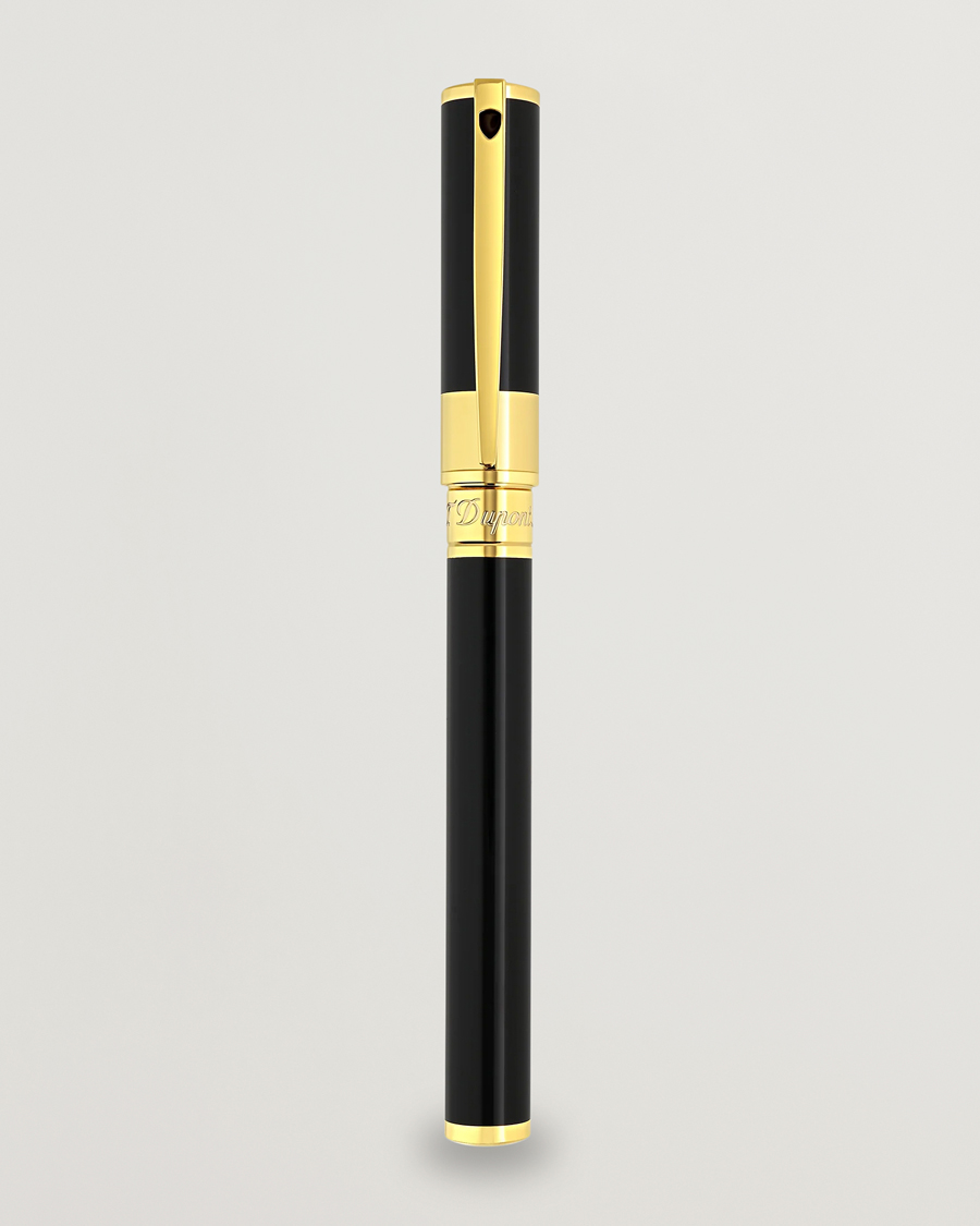Herren | S.T. Dupont D-Initial Rollerball Pen Black/Golden | S.T. Dupont | D-Initial Rollerball Pen Black/Golden