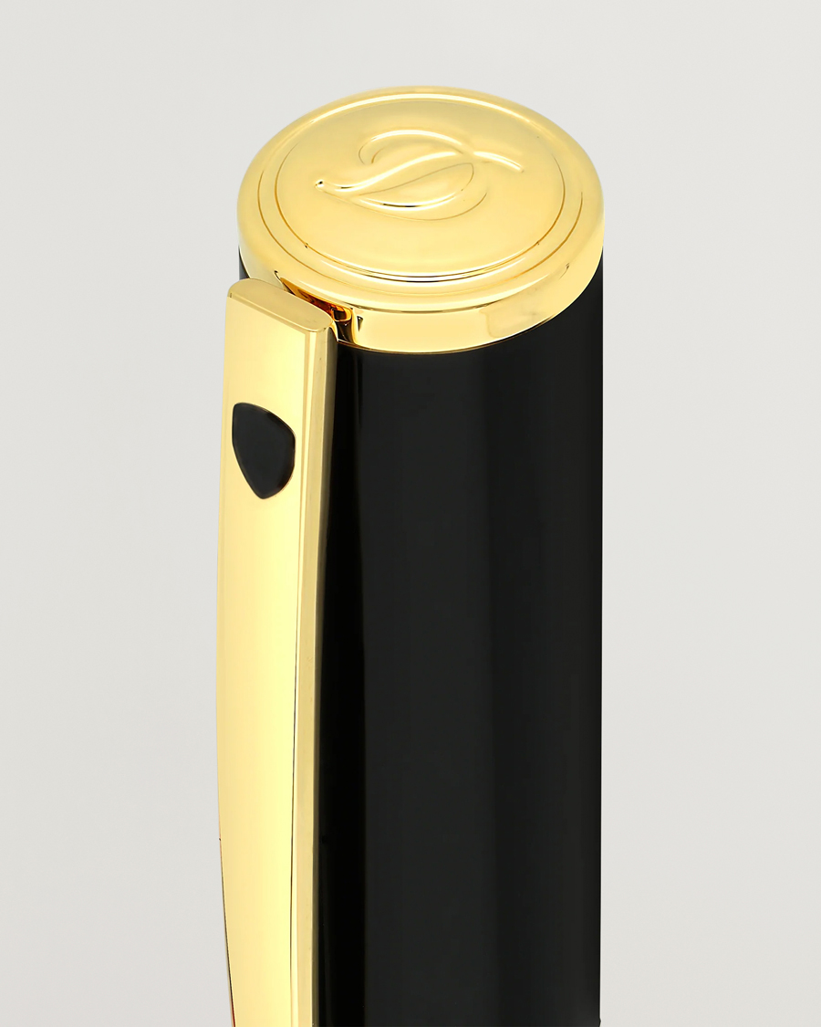 Herren | S.T. Dupont D-Initial Rollerball Pen Black/Golden | S.T. Dupont | D-Initial Rollerball Pen Black/Golden