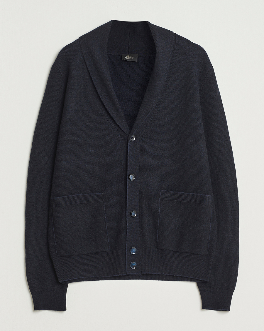 Herren | Pullover | Brioni | Cashmere Shawl Cardigan Navy