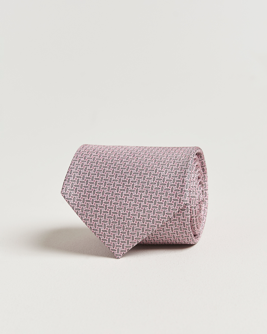 Herren | Krawatten | Brioni | Printed Silk Tie Pink