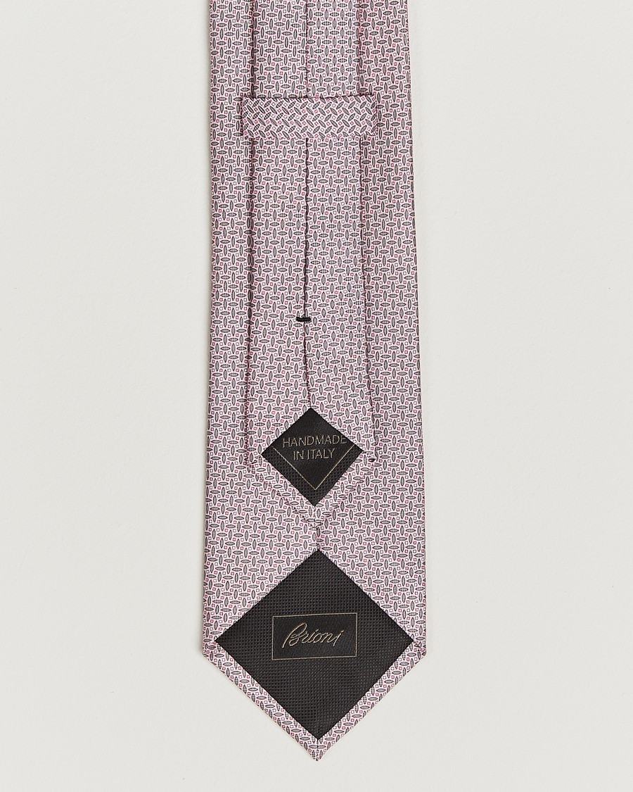 Herren | Krawatten | Brioni | Printed Silk Tie Pink