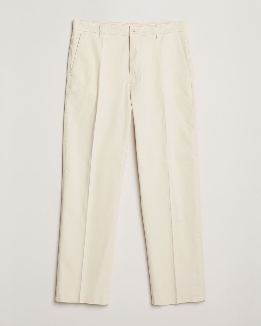 Herren | Hosen | NN07 | Paw Relaxed Fit Pleated Chinos Ivory
