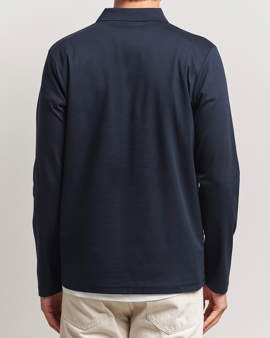 Herren | Poloshirts | NN07 | Paul Long Sleeve Polo Navy Blue