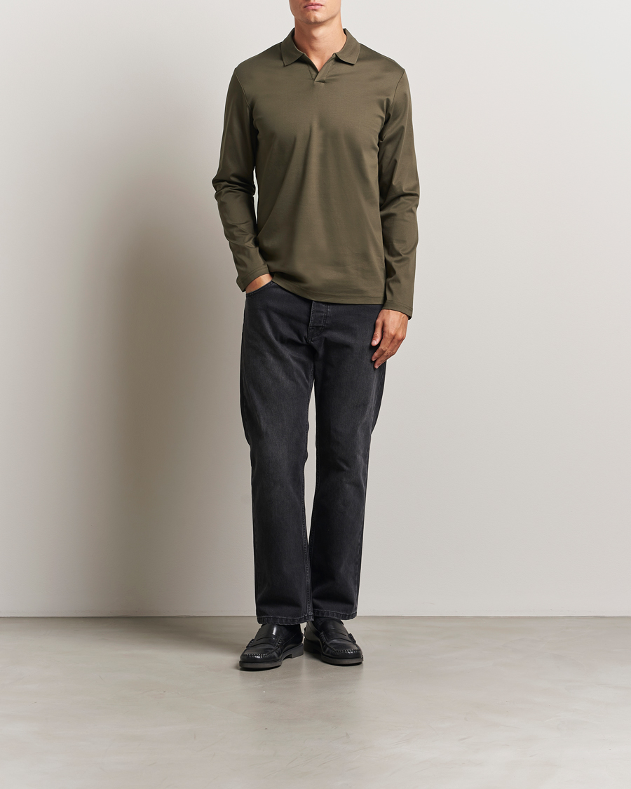 Herren | Poloshirts | NN07 | Paul Long Sleeve Polo Capers Green