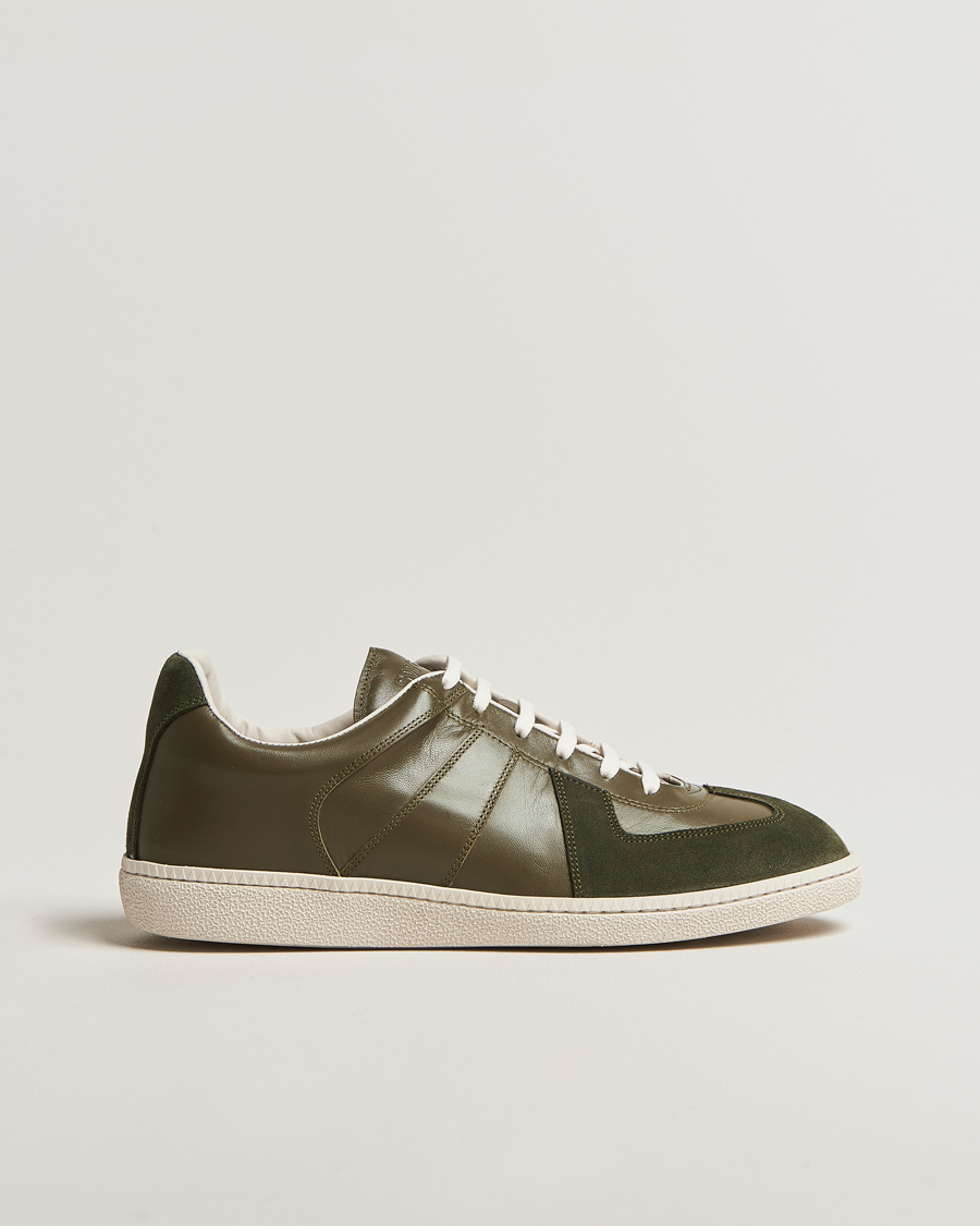 Herren | Sneaker | Sweyd | Nappa/Suede Army Trainer Green