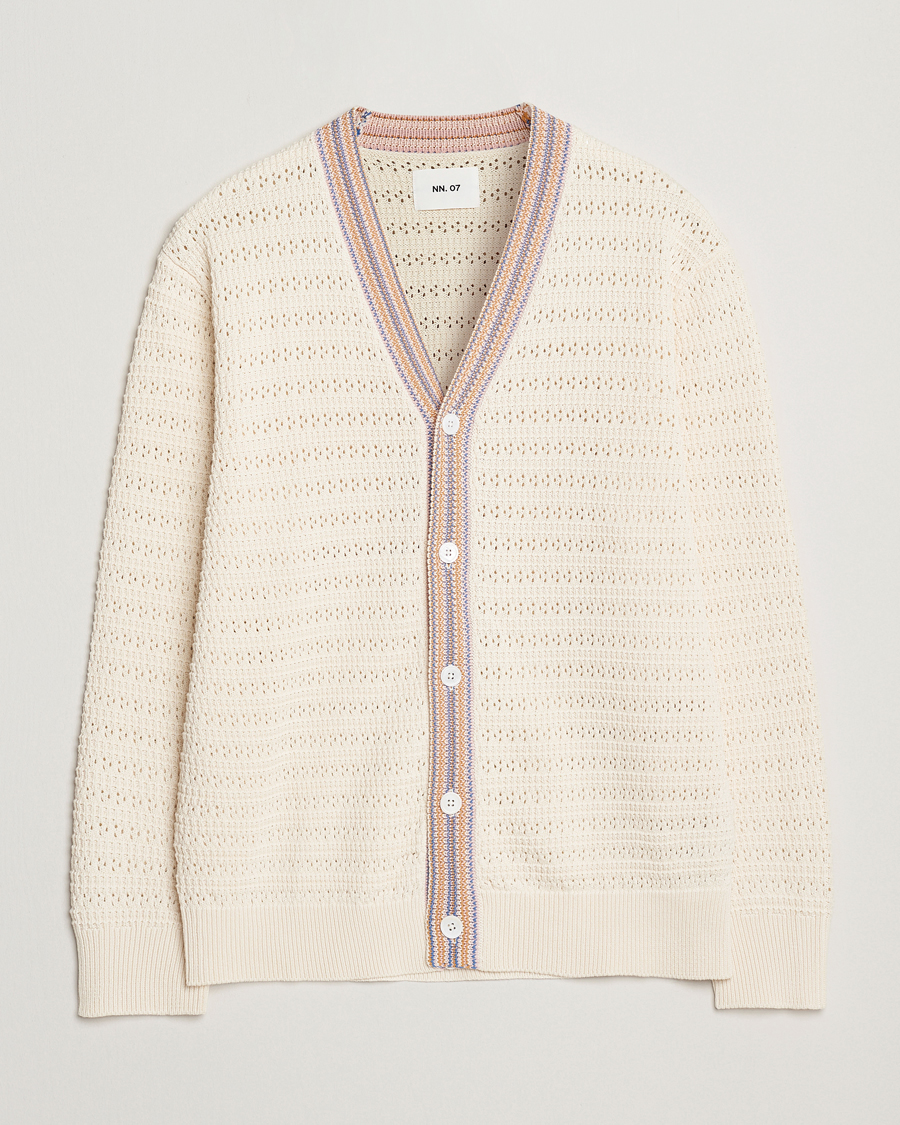 Herren | Pullover | NN07 | Josh Knitted Cardigan Ivory