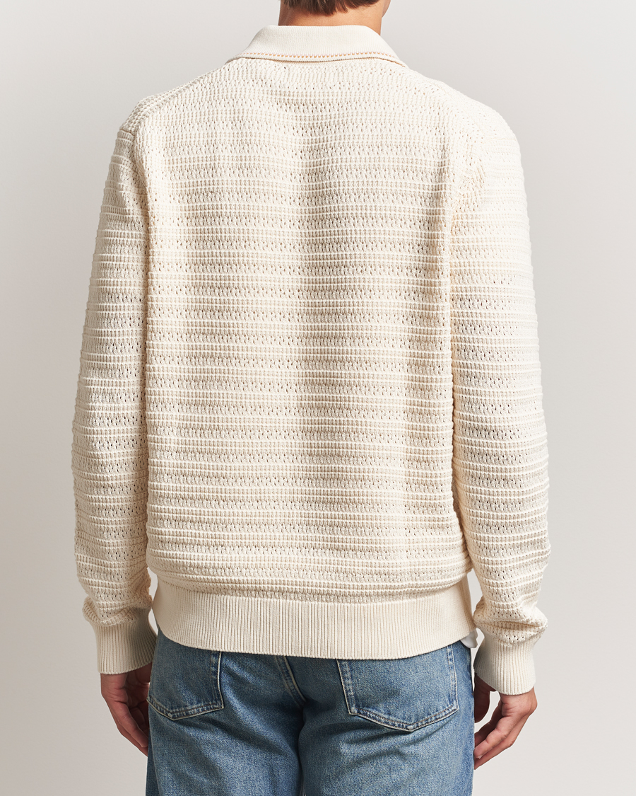 Herren | Pullover | NN07 | Josh Knitted Polo Ivory